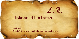 Linkner Nikoletta névjegykártya